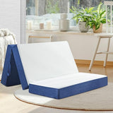 CYMULA Folding Mattress Full Size, Memory Foam 6 inch Tri Portable Trifold Mattress Futon Topper Full with Breathable & Washable Cover, Murphy Bed Guest Bed RV Trips,52"×73"×6" CYMULA