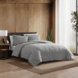 Eddie Bauer - King Comforter Set, Reversible Cotton Bedding with Matching Shams, Luxurious Bedding Set for Colder Months (Preston Grey, King) Eddie Bauer