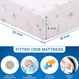 Wowelife Elephant Crib Bedding Set Gray, Premium 3-Piece Baby Bedding Set Elephant, Safari Newborn& Infant Nursery Bedding Set for Baby Boy, Gray Wowelife