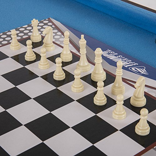 Triumph 13-in-1 Combo Game Table Includes Basketball, Table Tennis, Billiards, Push Hockey, Launch Football, Baseball, Tic-Tac-Toe, and Skee Bean Bag Toss Triumph Sports