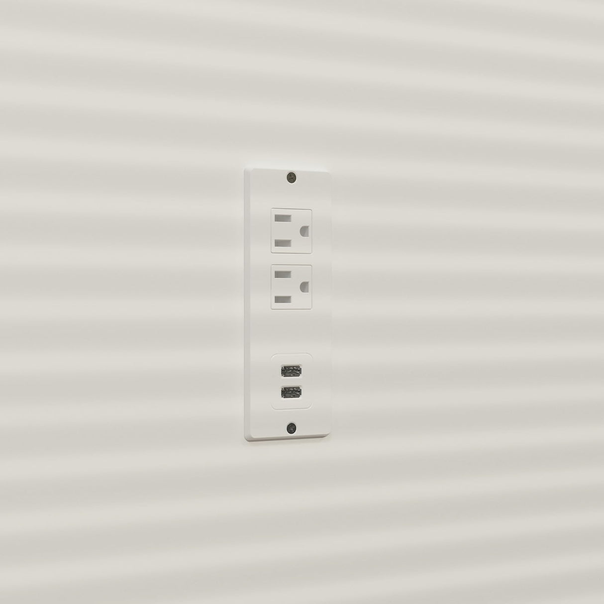 TAMUNE Kitchen Storage Island with USB Port & 2 Drawers, Stationary Kitchen Island Table with Light Grey Countertop, Bar Table with 4 Shelves White 29.1”D x 61”W x 37.4”H TAMUNE