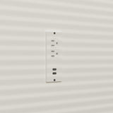 TAMUNE Kitchen Storage Island with USB Port & 2 Drawers, Stationary Kitchen Island Table with Light Grey Countertop, Bar Table with 4 Shelves White 29.1”D x 61”W x 37.4”H TAMUNE