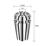 Tools ER11 3/16 Inch Size High Precision Spring Collets Set, Accuracy Within 0.008 mm,Within 5000RMP router collets For CNC Milling Engraving Chuck Lathe Tool Holder Workholding Engraving,1pcs WEXWE