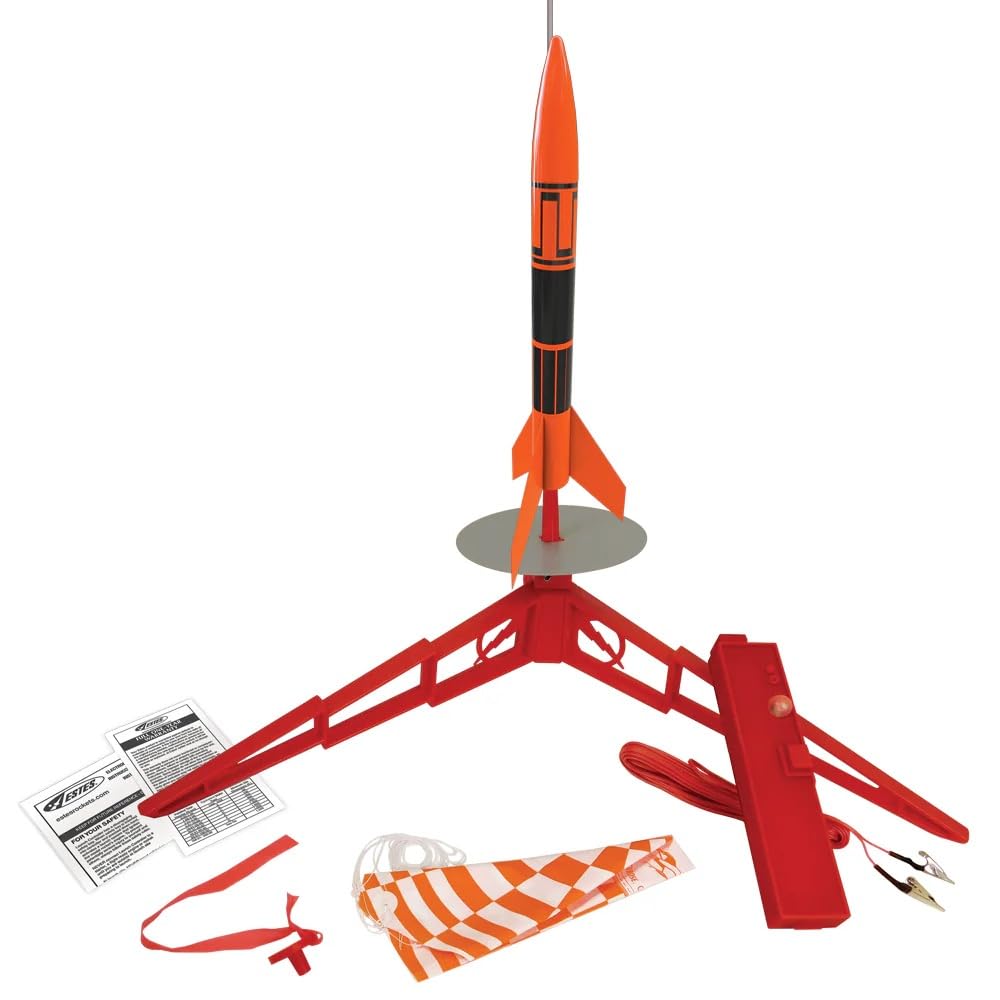 Estes Alpha III Launch Set, 12 years and up with Adult Supervision if under 12, Black,Orange Estes