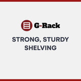 Garage Shelving Units - 71" H x 35" L x 12" W - Heavy Duty Racking - Shelves for Storage -1 Bay - Blue - 5 Tier - 2000LB Capacity (400LB Per Shelf) - Workshop, Shed, Office - 5 Year Warranty G-Rack