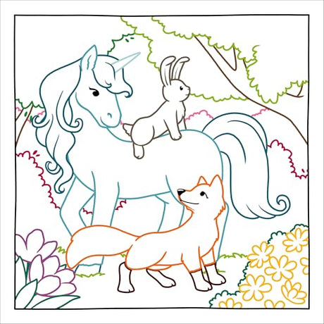 Magic Paper Coloring Book: Unicorns: Discover Hidden Patterns and Images! WoodArtSupply