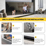 20FT Universal Garage Door Threshold Seal Strip - Garage Door Bottom Weatherproof Rubber Seal Strip DIY Weather Stripping Replacement (Black) by Beaquicy Beaquicy