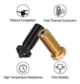 TMYPN 10PCS Volcano Hardened Steel Nozzle Kit for QIDI X-Max 3 / Q1 Pro/X-Plus 3 / X-Smart 3 3D Printer (0.4mm Nozzles*10, Cleaning Needles*5，Curved Tweezer*1) TMYPN