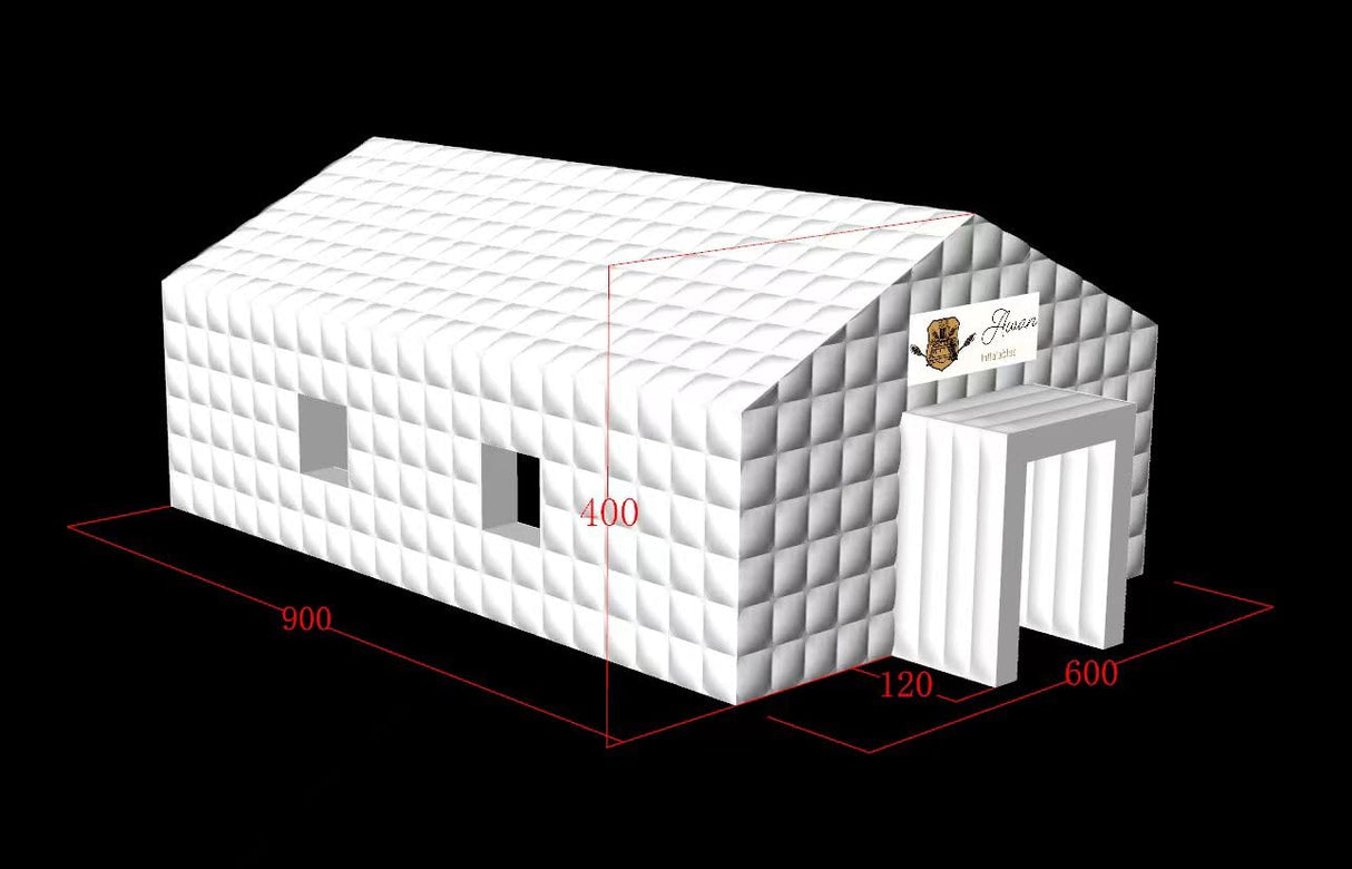 Inflatable Nightclub Cube Tent Disco Light Nightclub Tent with LED Colour Lighting Suitable for Birthday Parties/Friend Gatherings/Family Celebration Parties(30ft x 20ft x13ft) Alessia Cara