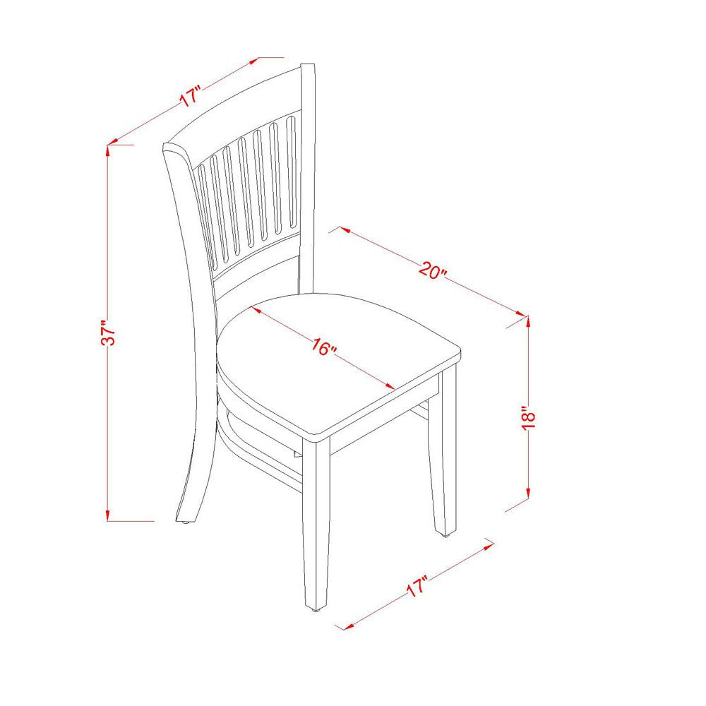 East West Furniture Norfolk 5 Piece Room Set Includes a Rectangle Wooden Table with Butterfly Leaf and 4 Kitchen Dining Chairs, 32x54 Inch, Oak - WoodArtSupply