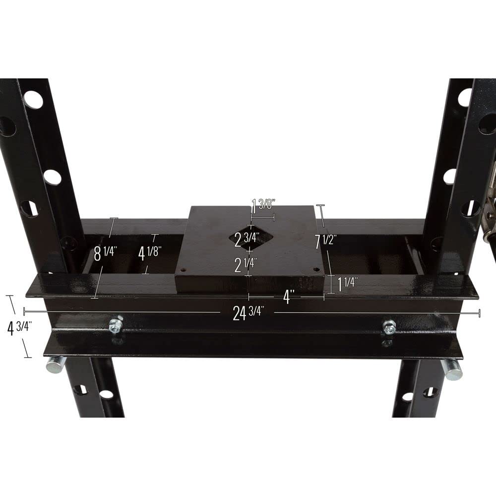 Black Widow BD-PRESS-20A-20 Ton Air-Operated Mechanic Repair Shop Press Black Widow