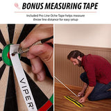 Viper QuickFit Dartboard Mounting Bracket with Viper Pro Line Oche Tape,Black Viper