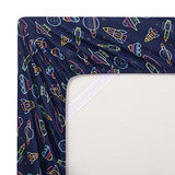 1500 Supreme Kids Bed Sheet Collection - Fun Colorful and Comfortable Boys and Girls Toddler Sheet Sets - Deep Pocket Wrinkle Free Soft and Cozy Bedding - Twin XL, Neon Spaceships Sweet Home Collection