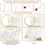 BEUNITONE 4 Set Embroidery Kit for Beginners, Daily Life of Cats Patterns Cross Stitch Kits, Needlepoint Kits for Adults with Hoop, Cute Hand Embroidery Patterns for Cloth and Home Decor
