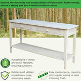 IC International Concepts Spencer Server Extended Length Console Table, Versatile Design for Dining Room, Hallway, or Entryway - Unfinished IC INTERNATIONAL CONCEPTS