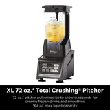 Ninja BL642 Nutri Ninja Personal & Countertop Blender with 1200W Auto-iQ Base, 72 oz. Pitcher, and 18, 24, & 32 oz. To-Go Cups with Spout Lids, For Smoothies, Shakes & More, Dishwasher Safe, Black Ninja