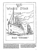 The Titanic Coloring Book (Dover World History Coloring Books) Dover Publications