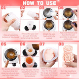 2Pcs Big Size Candle Molds Flower Candle Mold Wave Spiral Rose Silicone Mold Pillar Moldes para Velas Soy Wax, Beeswax, Candle Making, Resin Craft for Anniversary Wedding