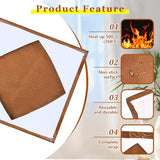 BSTSLL 2 Pcs Heat Press Platen Cover 15 x 15 Inch Teflon Sheets Protector Reusable Platen Wrap Cover for Sublimation Heat Pressing Machine Plate from Scratches, Residue BSTSLL