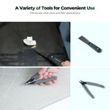 Creality 3D Printer Tool Kit, 74Pcs 3D Printing Tool Wrap Kit Assembly/Removal/Filament Cutting Set 3D Printer Accessories for All FDM Printers Cleaning Finishing Printing Creality