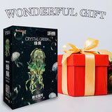 Piececool 3D Metal Puzzles for Adults - Marine Organism Jellyfish Night Light with USB Plug, Hobbies DIY Metal Arts & Crafts 3D Model Building Kits, Creative Gifts & Home Decor