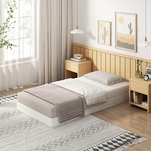 EMODA 5 Inch Twin Box Spring Bed Base, 1500 LBS Heavy Duty Metal Mattress Foundation with Fabric Cover, Easy Assembly EMODA