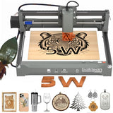 Laser Engraving Machine 5W 5000mW L2 Pre-Assembled Desktop Laser Cutter ±0.01mm High-Precision Laser Engraver Portable Wireless APP Supported for DIY Metal Wood Acrylic Leather Glass Fiber(Class 1) baklean