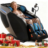 4D Massage Chair Full Body, 55" SL-Track Shiatsu Massage Zero Gravity Recliner Chair W/ Waist & Calves Heat, 18 Modes, 35 Airbags, Body Scan, Calfrest Extension, Foot Rollers, AI & APP Gift for Family Droomeahy