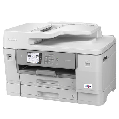 Brother MFC-J6955DW INKvestment Tank Color Inkjet All-in-One Printer with Wireless, Duplex Printing, 11” x 17” Scan Glass and Up to 1-Year of Ink in-Box,White