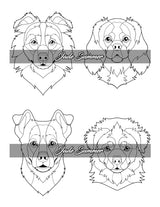 Amazing Dogs Coloring Book: Beautiful Dogs, Adorable Puppies, and Relaxing Designs for Adults and Teens WoodArtSupply