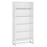 Tribesigns Tall Bookcase and Bookshelf, 70.8” Large Bookcases Organizer with 5-Tier Storage Shelves, Heavy Duty Free-Standing Library Bookshelf Shelving Unit for Living Room, Bedroom, Office (White) Tribesigns