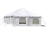 Party Tents Direct 20' x 40' Weekender Canopy Tent with Sidewalls, Easy Up Party Tent for Backyard, Outdoor Tents for Parties, Weddings, Graduations, Banquets, Events, Heavy Duty, PVC White Top Party Tents Direct