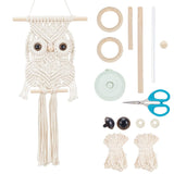 BEUNITONE Leisure Arts Macrame Kit for Beginners Owl Macrame Kit DIY Macrame Kit with Instructions Video Macrame Wall Hanging Supplies Dream Catcher Kit for Room Wall Decoration Easy to Install BEUNITONE