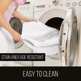 Sofa Shield Loveseat Slip Cover with Patented Strap, Large Cushion Protector, Reversible Stain and Dog Tear Resistant Slipcover, Quilted Microfiber 54” Seat, Washable Covers for Dogs Pets Kids, White Sofa Shield