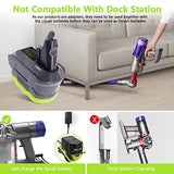 URUN 2-in-1 Adapter for Ryobi 18V Lithium Battery Convert to for Dyson V7/8 Handheld Vacuum Cleaner Battery Compatible with V7/8 Animal V7/8 Absolute V7/8 Motorhead Pro V7/8 Trigger V7/8 URUN