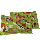 Yasida Farm Animal Cow Full Size Fitted Sheets for Full Sheets Set Girls and Boys Full Bedding Sets Harvest Sheets Goats Chickens Farm Animals Bedding Sheet Soft Microfiber(1*Sheet+2*Pillowcase) Yasida