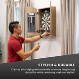 DMI Sports Dublin Bristle Dartboard Cabinet Set - Bristle Dartboard Included DMI Sports