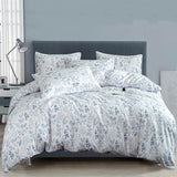 BUPIRD King Comforter Set Floral 3 Pieces Soft Cute Flower Bedding Comforter Sets Garden Style Blue Flower Print Botanical Comforter King for All Seasons 1 Comforter and 2 Pillowcases BUPIRD