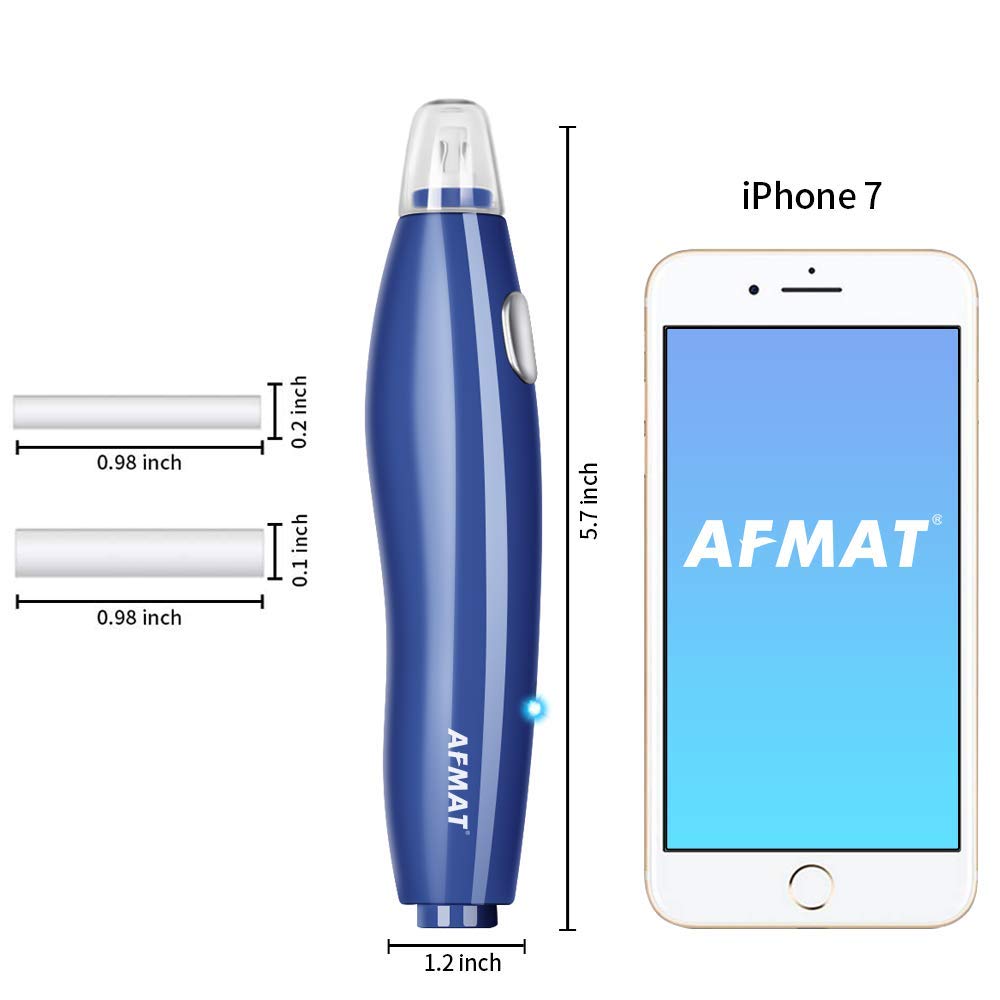 Electric Eraser, 140 Eraser Refills, Electric Pencil Eraser Rechargeable for Artists, Electric Erasers for Drafting, Drawing, Painting, Sketching, Architectural Plans, Detailer Tool-Blue AFMAT