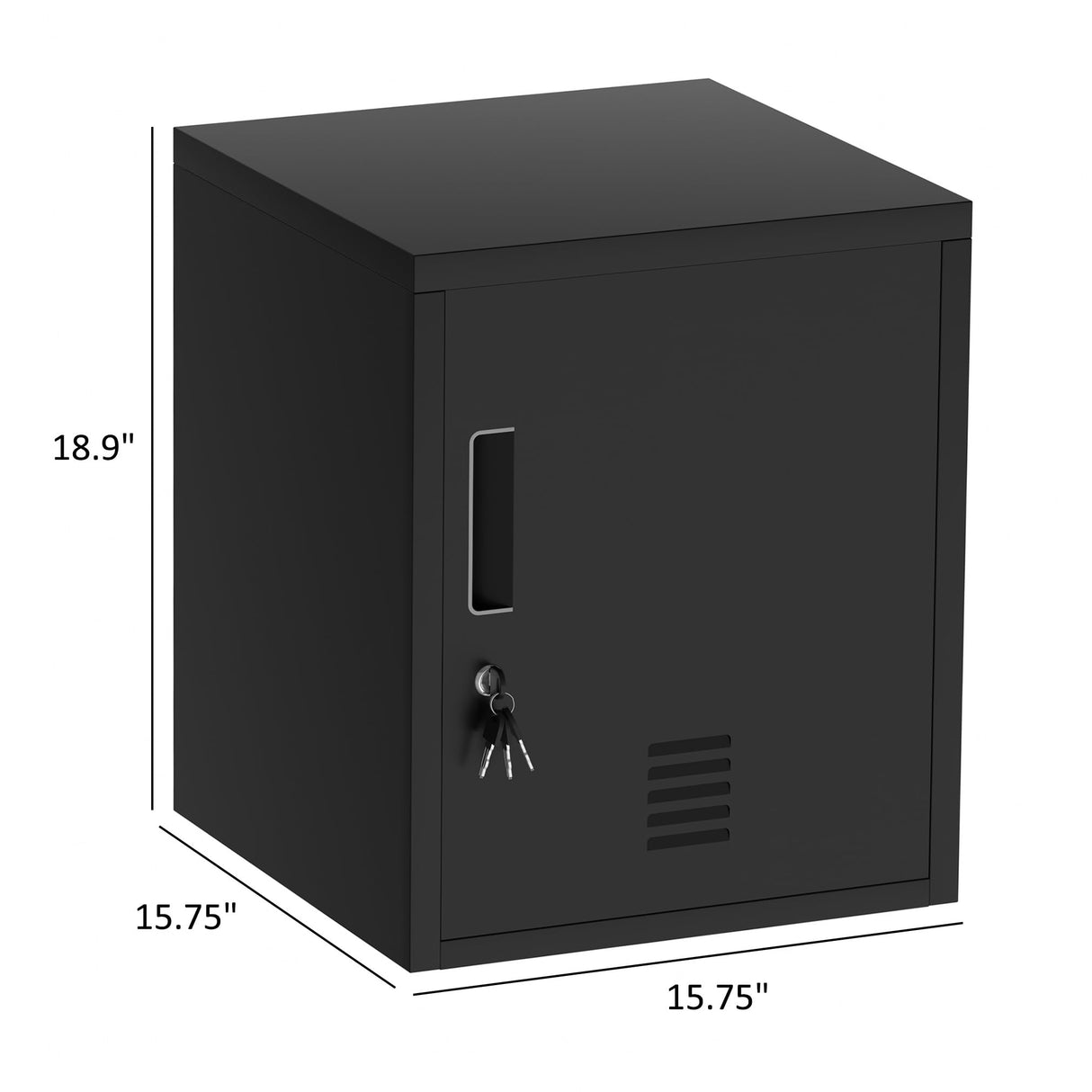 JINGUR Metal Storage Locker Cabinet with Locking Door and Adjustable Shelf for Home Office Classroom Workshop Organization (Black) JINGUR