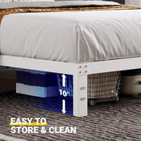 Avenco Metal Platform Bed Frame Twin Size 12 Inch – Noise Free Quiet Design, Heavy Duty Steel Support, Under Bed Storage, Easy Assembly, No Box Spring Needed Avenco