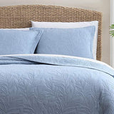 Tommy Bahama - Queen Quilt, Reversible Cotton Bedding, Pre-Washed for Added Softness (Costa Sera Blue, Queen) Tommy Bahama