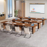 Tribesigns 5.3ft Conference Table for 4-6 People, Rectangular Conference Room Table, Large Wooden Meeting Table for Office, Brown Tribesigns