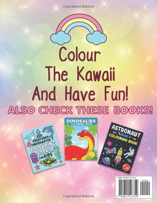 Sweet Treats Kawaii Colouring Book: Cute Colouring Pages Desserts Colouring Book | Easy Candy, Ice Cream, Donut, Cupcakes And Chocolate Color Book For Girls, Kids And Adults WoodArtSupply