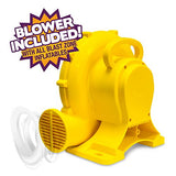 Blast Zone Triple Play Inflatable Combo Bounce House - Massive 16x14 - Blower - Premium Quality - 7 Players - Double Slides Blast Zone