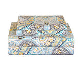 Pointehaven Bedding 4 Pieces Full 100% Cotton Percale Sheets- Printed Bed Sheet & Pillowcase Sets- Soft Cotton Bed Sheets Set- Fits Mattress 19 inches Deep Pocket (Full, Cypress) Pointehaven
