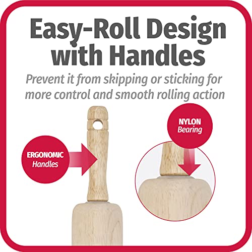 Goodcook 05717000817 Good Cook Classic Wood Rolling Pin, 1,23830 GoodCook