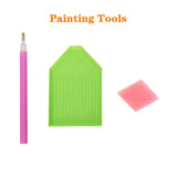 DIY 5D Diamond Painting Kits for Adults, Minelife Full Drill Crystal Rhinestone Painting by Number Kits Arts Craft Rhinestone Embroidery for Home Wall Decor Starry Castle (30x40cm) Minelife