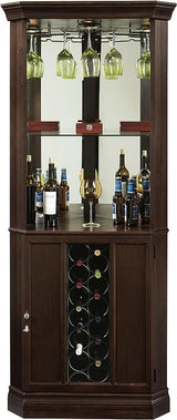 Howard Miller Lamb Corner Wine & Bar Cabinet II 549-277 – Espresso Finish Howard Miller