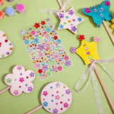 18pcs Fairy Wands Princess Fairy Wands Kit Princess Crafts Kid Birthday Party Supplies Make Your Own Wand Include Unfinished Wooden Fairys Wand Gem Stickers, Ribbons, Ideal for Kids 6+ Aphumedc